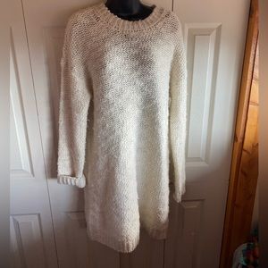 Treasure & Bond Long Sleeve NWT Chunky Wool Blend Knit Sweater Dress/Tunic